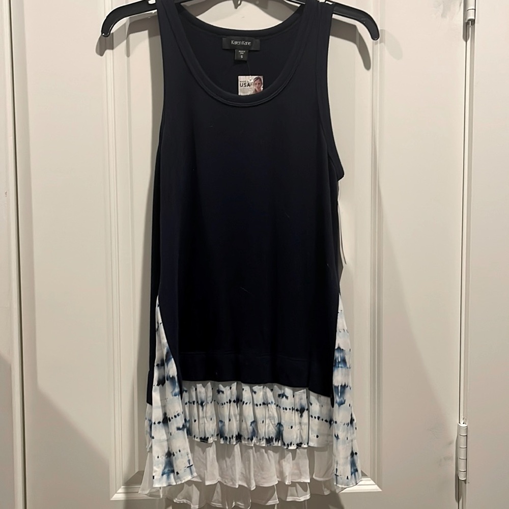 Karen Kane navy tank top size S